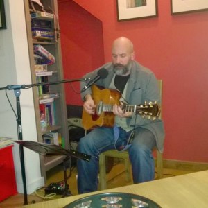 At the Deli Rouge in Cardiff