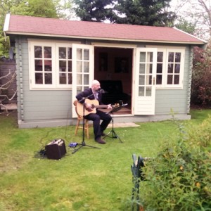 My first big gig... 30 people at Duncan's birthday party