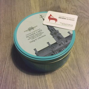 The Seven Songs Tin... actually it's one of my Mum's cake tins.